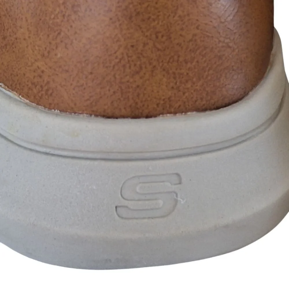 Skechers Streetwear Doveno Molens Chukka LaceUp Boot Lightweight Brown Leather 7